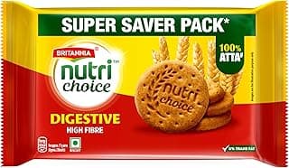 Britannia NutriChoice Digestive High Fibre Biscuits | 0% Maida