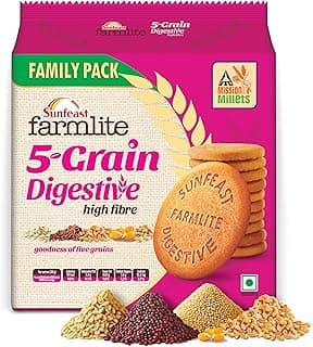 Sunfeast Farmlite 5 Seed Digestive Biscuit | High Fibre | Goodness of 5 Power Seeds & Wheat Fibre | 800g/955g ( weight may vary)