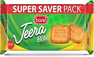 BONN Jeera Bite Biscuits | Super Saver Family pack | Jeera Biscuits | Tea-time treats | Crunchy jeera | (450 G) (Pack Of 1)